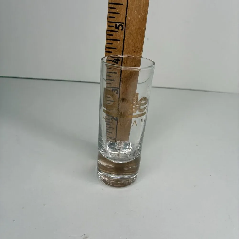 Vintage Dole Hawaii Souvenir Tall Shot Glass Toothpick Holder 4” Tall Rare
